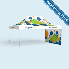 Pop-up Tent Premium 1 wall with print,  3 x 4.5 m 