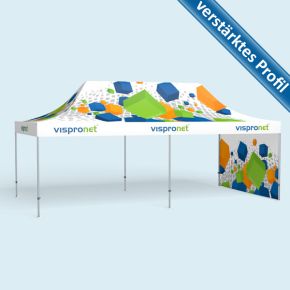  Pop-up Tent Premium, 1 wall with print, 3 x 6 m