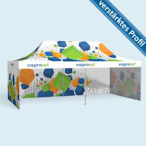  Pop up Tent Premium 3 walls with print, 3 x 6 m