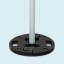 Outdoor use with weight plate - optionally available in accessories