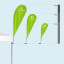 Size comparison - Bowflag® Basic with vertical Bowflag® holder