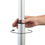 Easy adjustment of telescopic mast with use of rotary lock