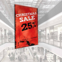 Stoffbanner Weihnachts-Sale