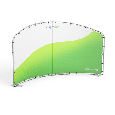 Display Wand Basic double-bow with mesh banner