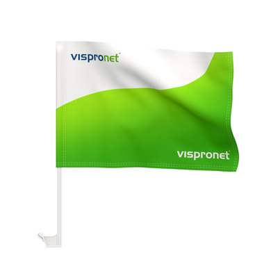 Printed car flag