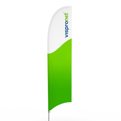 Beachflag concave printed