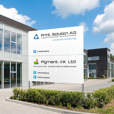 Print Solutions company sign