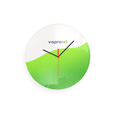 Printed wall clock football