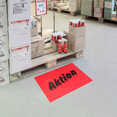 Floor graphics as promotional advertising