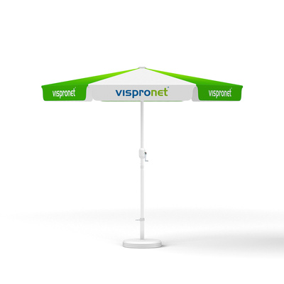 Parasol with crank