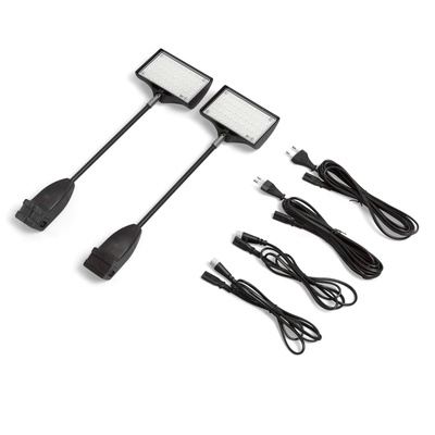 LED spotlight black, set of 2