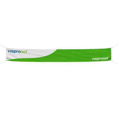 Printed Fabric Outdoor Banner in landscape format