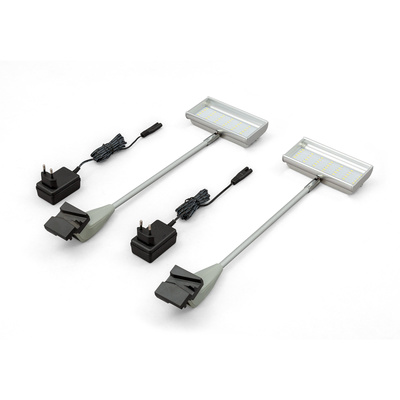 LED spotlight, aluminium, silver, for Pop Up Magnet