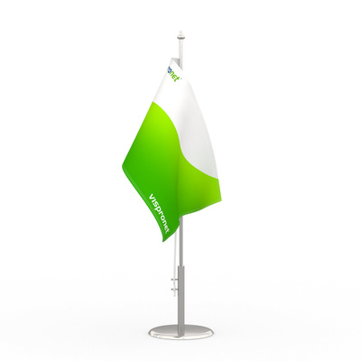Table flag with print