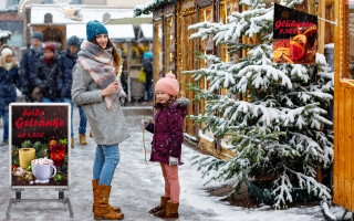 Weihnachtswerbemittel